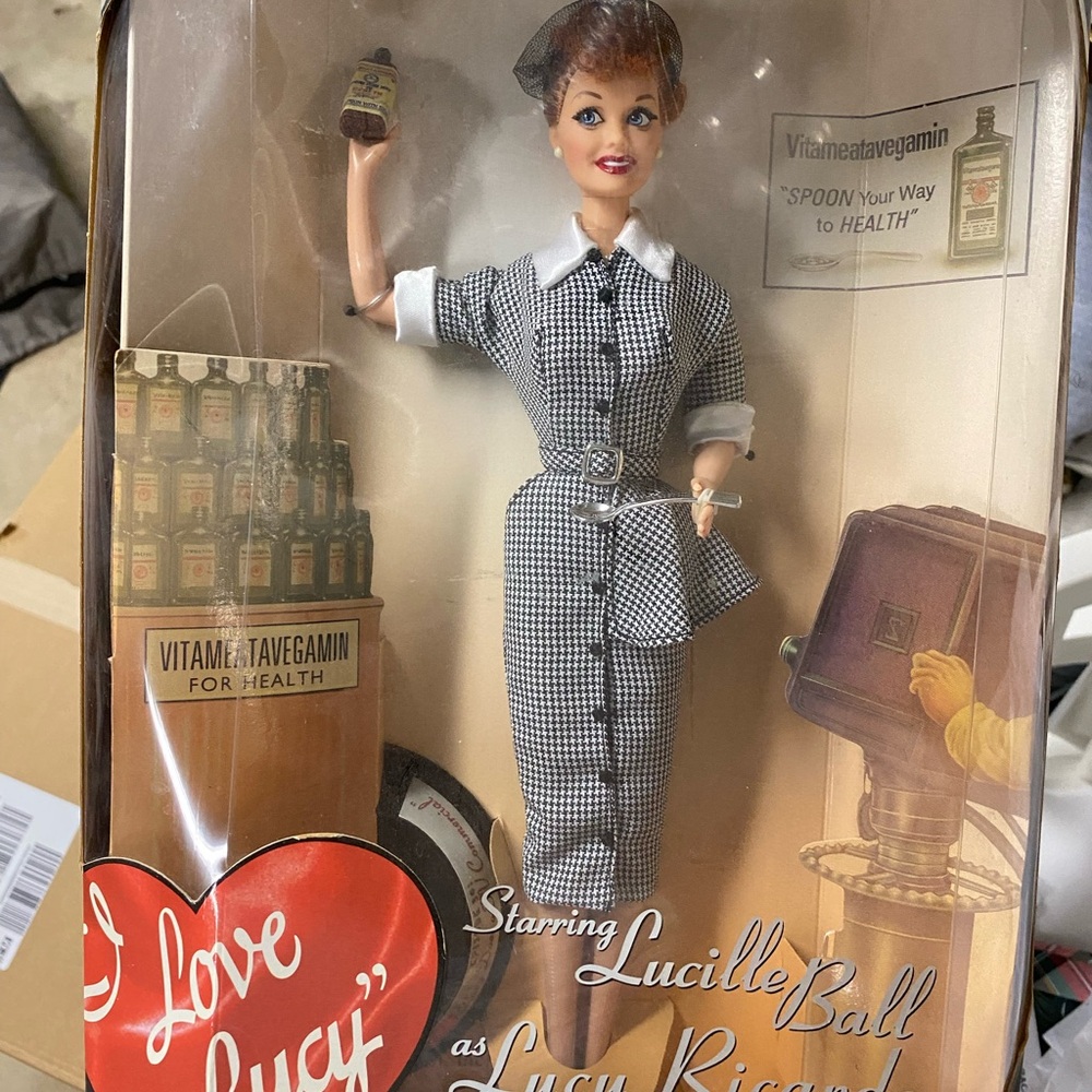 Mattel Doll in Elegant Black and White Attire